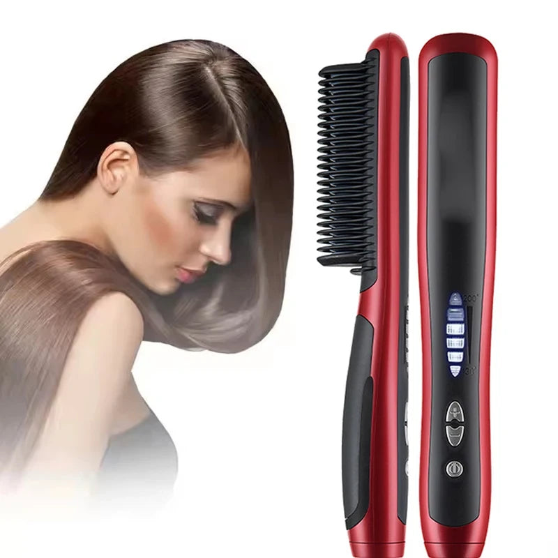 Electric Hair Styling Straightening Brush