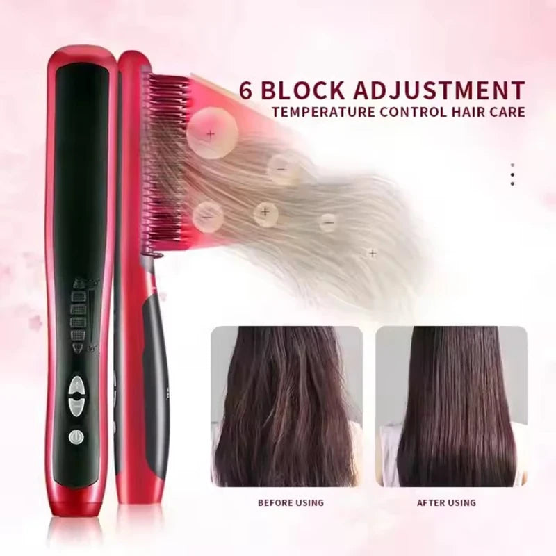 Electric Hair Styling Straightening Brush