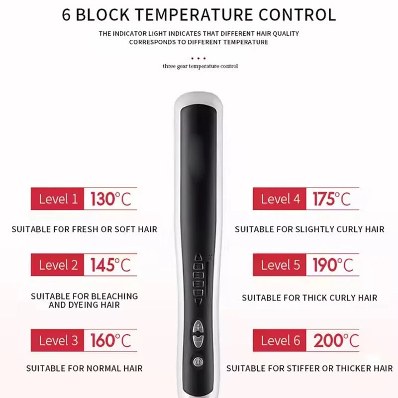 Electric Hair Styling Straightening Brush