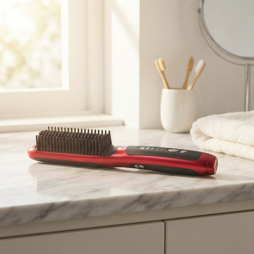 Electric Hair Styling Straightening Brush